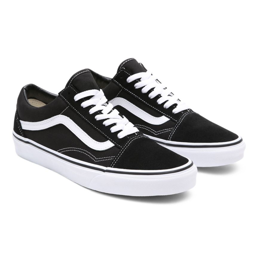 Vans Old Skool Dam Svarta/Vita - Vans Classics Sverige (AUEJK2596)